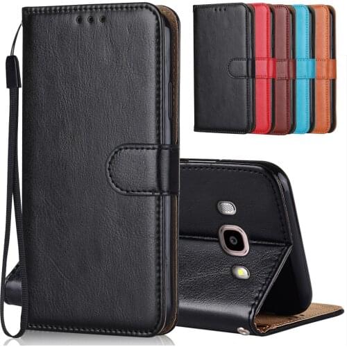 Leather Case For Samsung J2 Pro J3 J5 J7 Prime Neo (Nxt) A5 2015 2016 2017 A9 J4 J6 A6 Plus 2018 Wallet Flip Case Phone Bag