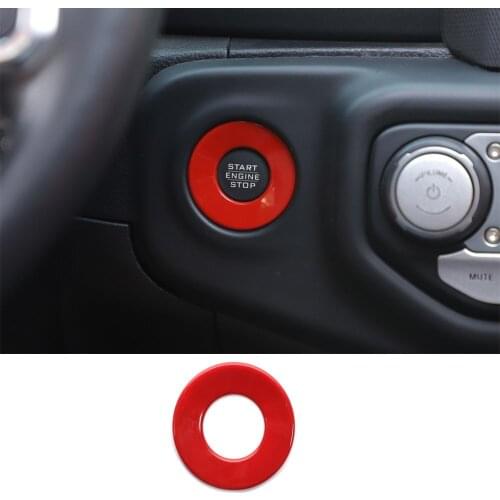 Red Engine Start Stop Button Switch Trim For Jeep Wrangler JL JT Gladiator 2018