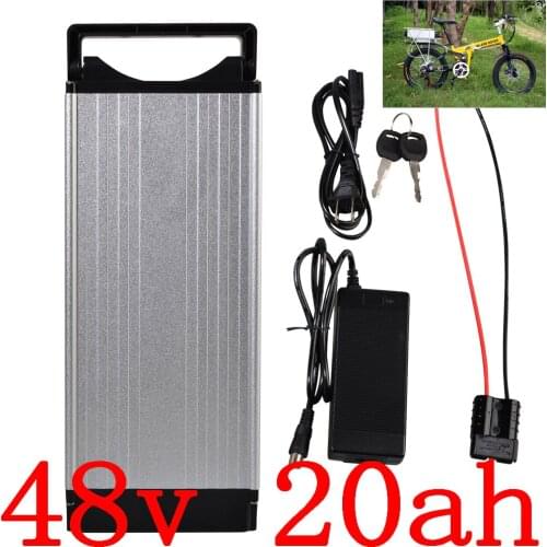 48V 1000W 2000W Lithium Battery 48V 20AH Li-ion Battery Pack 48V 15Ah 20Ah 25Ah Electric Bike Battery with 50A BMS +2A Charger