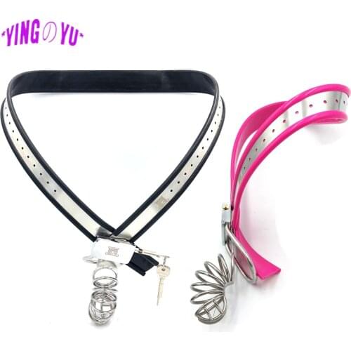 Male Chastity Belt BDSM Bondage Pants Stainless Steel Chastity Device Hollow Cock Cage Penis Lock Fetish Slave Sex Toys For Men