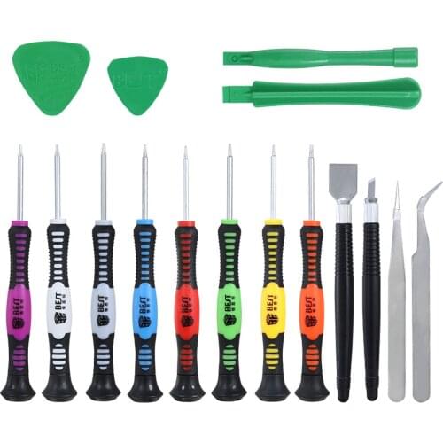 16 in 1 CellPhone Pry Opening Repair Tools Torx Pentalobe Screwdriver Set Tweezers for iPhone Xiaomi Huawei Tablet PC Toys Kit