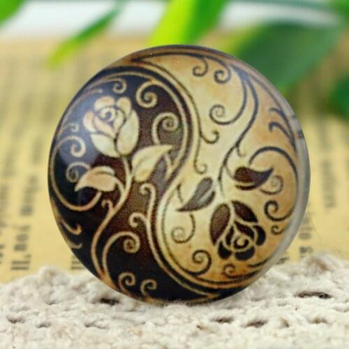 New Fashion 5pcs/Lot 25mm Handmade Photo Glass Cabochons