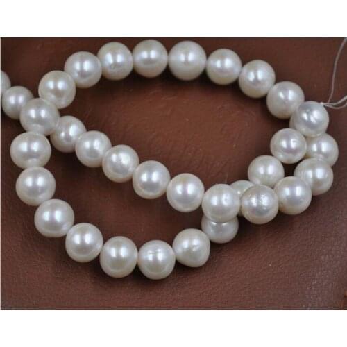 Wholesale 11.5-13MM white cultured freshwater pearl loose string