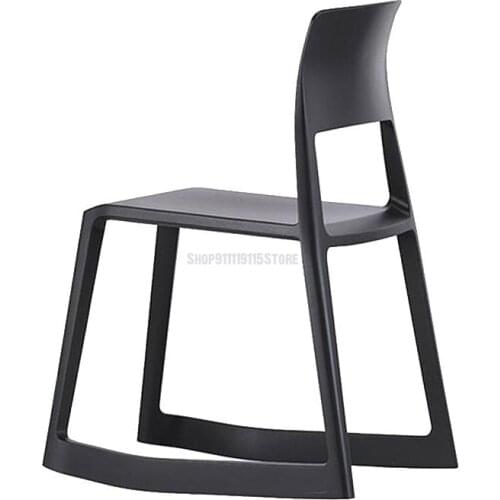 Nordic Plastic Dining Chair Modern Simple Color Leisure Chair Student Training Chair Creative Restaurant Coffee Designer Chair