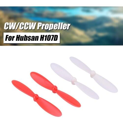 CW/CCW Propellers Spare Blade Main Props Propeller For Hubsan H107D RC Quadcopter 55mm Paddle Blade Drone Accessories