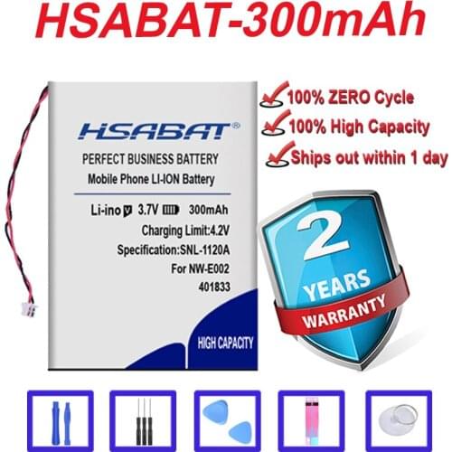 Top Brand 100% New 300mAh Battery for SONY MP3 NW-E002 NW-E003 NW-E005 in stock