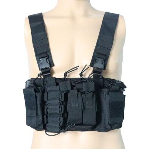 Outdoor Tactical Airsoft D3 Vest Combat Chest Rig Military Carrier Vest Mag Pouches AK AR M4 Hunting Shoulder Vest Clothes Gear