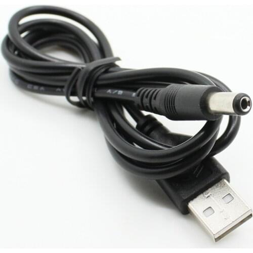 PC Laptop USB Male to 5V DC 5.5mm x 2.1mm Barrel Connector Power Cable Cord