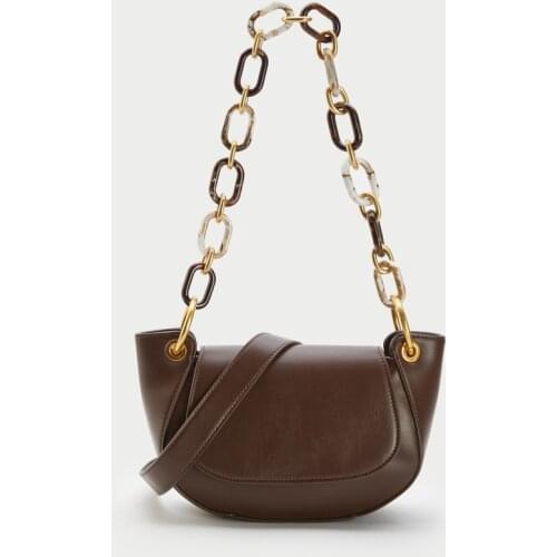 Vintage Single Shoulder Acrylic Chain Handbag Designer Handbags High Quality Crossbody Bags for Women 2021