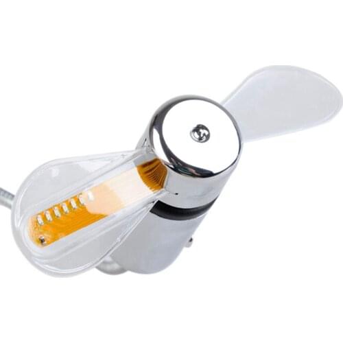 High Quality New Durable Adjustable USB Gadget Mini Flexible LED Light USB Fan Time Clock Desktop Clock Cool Gadget Time Display