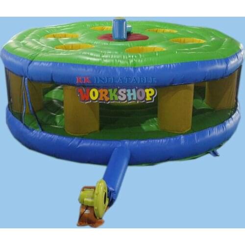 Funny kids&adult interactive game inflatable whack a mole game for sale