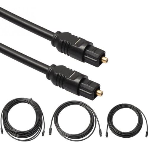 1Pc Digital Fiber Optical Optic Audio SPDIF MD DVD TosLink Cable Lead Cord 1m 1.5m 2m 3 m 5m 10m 15m 20m SPDIF MD DVD Gold #05