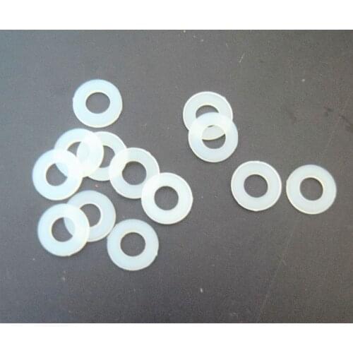 100Pcs M2 M2.5 M3 M4 M5 M6 M8 White Plastic Nylon Washer Plated Flat Spacer Seals Washer Gasket Ring