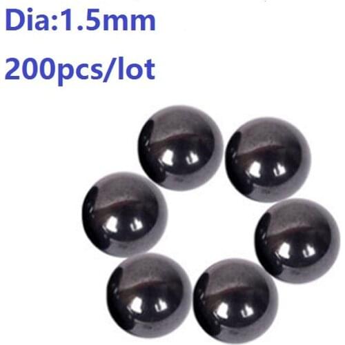 200pcs/lot Diameter 1.5mm G5 Si3N4 ceramic balls Silicon Nitride 1.5 mm bearing balls