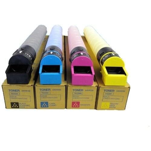 4 Pack TN328 Toner Cartridge TN328K TN328C TN328Y TN328M Compatible for Konica Minolta Bizhub C250i C300i C360i Coiper Printer