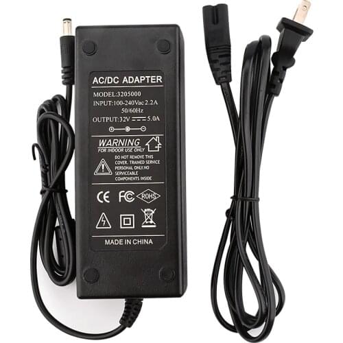 AIYIMA 32V AC100V-240V Adapter DC32V 5A EU Plug US Plug 5.5 x 2.5MM Power Supply Charger For TAS5613 TPA3255 TDA7498E Amplifier