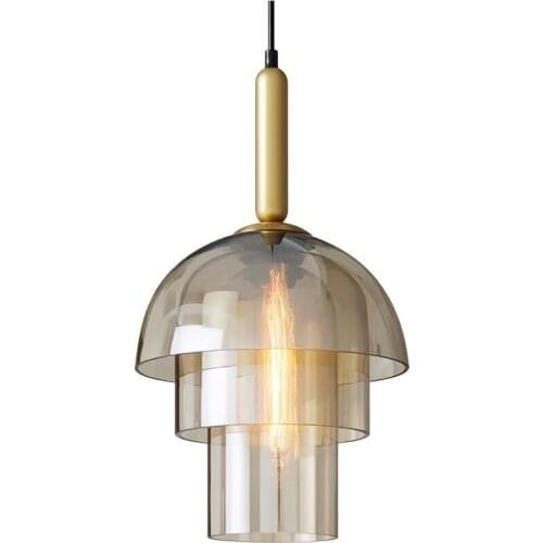 American Luxury LED Glass Pendant Lights Nordic Lustre Restaurant Hanging Ceiling Lamps Creative Decor bedroom Hanglamp Fixtures