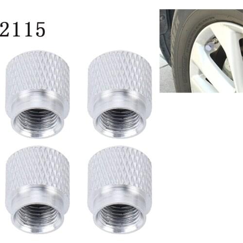 Car Accessories 4Pcs Aluminum Alloy Car Tire Valve Air Caps Universal Tyre Stem Air Cap Airtight Cover Automobiles Caps
