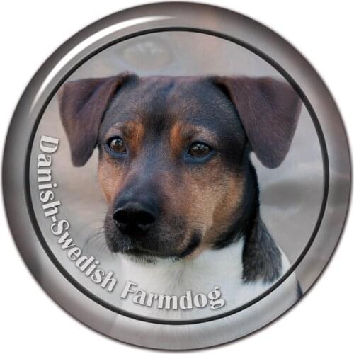 B0832# 13CM/17CM Self-Adhesive Decal Danisch Swedisch Farm Dog Car Sticker Decors on Bumper Rear Window Laptop