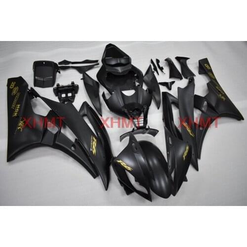 For YZFR6 2006 - 2007 Fairing YZF R6 2006 Plastic Fairings YZFR6 2007 matte Black Plastic Fairings