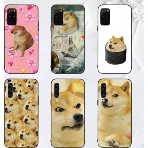 Doge Meme Kabosu Cute funny Phone Case For Samsung A40 A31 A50 A51 A71 A20E A20S S8 S9 S10 S20 Plus note 20 ultra