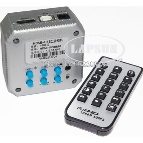 Full HD 1080P @ 60FPS HDMI USB Output Industrial Microscope Camera Lens Support TF Storage Picture Wireless Control