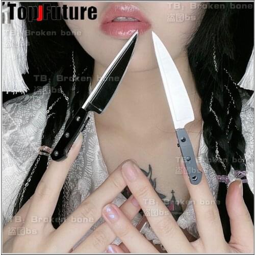 Gothic Lolita cosplay props Harajuku Girl women spider pins Punk Skull hairpin headdress blade knife punk cool pins hair pin