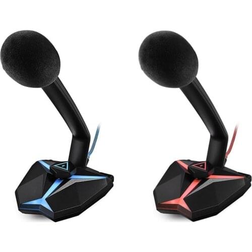 G33 Gaming Microphone Desktop Condenser Recording Led Indicator Usb Connection Playing Game