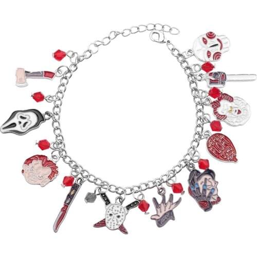 Horror Classic Scary Movies Bracelet Premium Quality Halloween Cosplay Costume Jewelry Collection