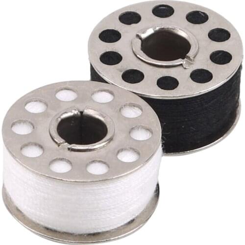 New Sewing Thread Spool Boxes Transparent Plastic Spool Box Sewing Machine Holder Holds 25 Storage Sewing Tool Black/White 1 Box