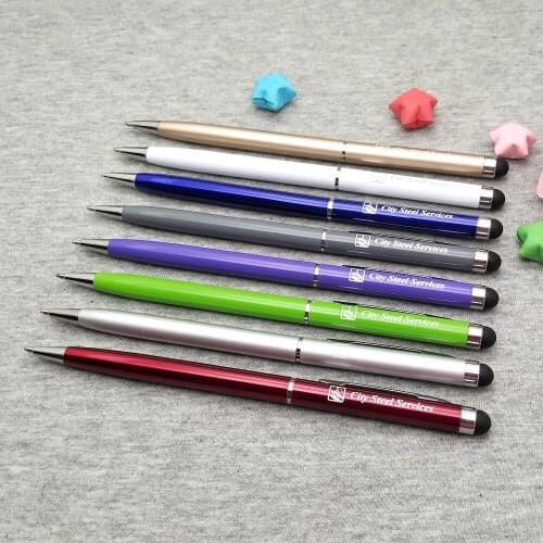 Coloful Stylus touch pencil Anniversary souvenirs 100set personalized wedding gifts for guests custom free with any logo text