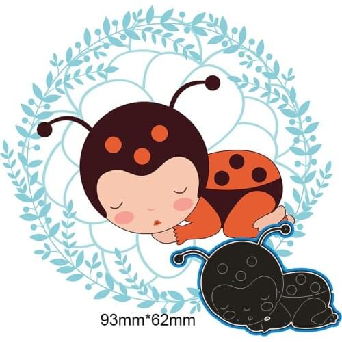 93*62mm cute sleeping baby new Metal Cutting Dies for decor card DIY Scrapbooking stencil Paper Album template Dies