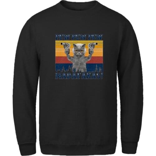 Sweatshirt Mens Pew madafakas Cat Harajuku Hoodie Vintage Hipster Leisure Pullovers Homme Long Sleeve 2020 New Moletom Masculino