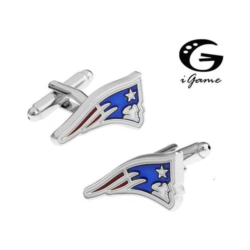 New Arrival Novel Blue Colour Freedom Star Flag Style Cuff Links