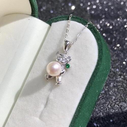 New Arrival Style 925 Sterling Silver Pendant Base Settings Mountings Findings Parts for Pearl Crystal Jade Agate 5pcs/lot