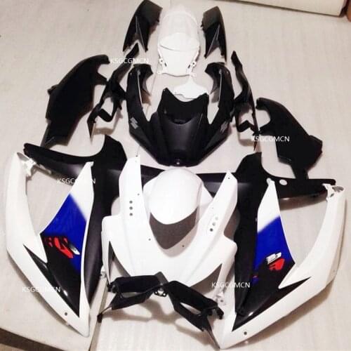 Injection mold Fairings For Suzuki GSXR600 750 ABS GSXR600-750 K8 Year 2008 2009 2010 Motorcycle Fairing Kit White Dark