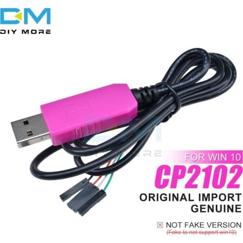 Original 1M CP2102 USB To UART TTL Cable Module 4 Pin 4P Serial Adapter Download Cable Module For Win10 For Arduino Raspberry Pi