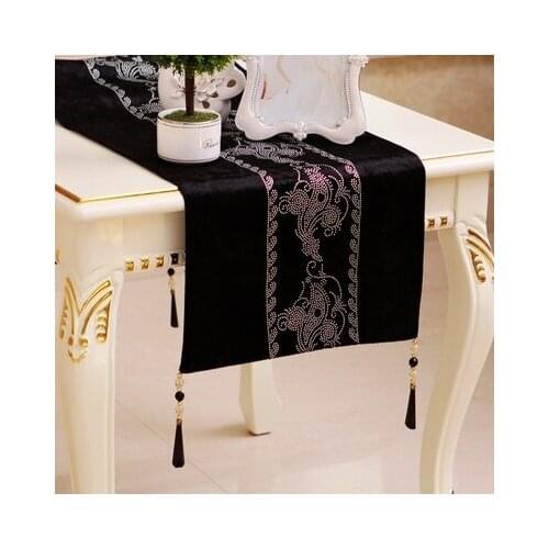 Amazing Fashionable Simple Modern Table Flag Sparkly Sequin Table Runner Shining Wedding Party Decorations Tablecloths