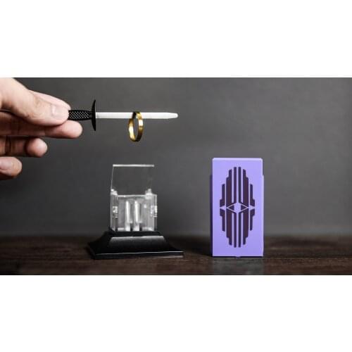 Penetrating Sword/Sword Through Ring Magic Tricks,Stage,Close Up Performer,Magic Accessories,Props,Gimmick,Classic Toys Illusion