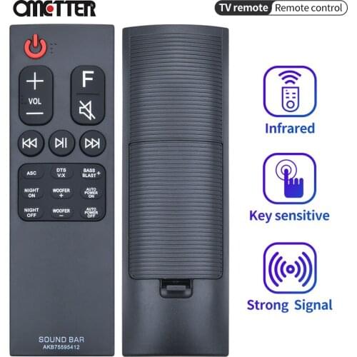 Suitable for LG sound bar AKB75595412 AKB75595401 controller remote control