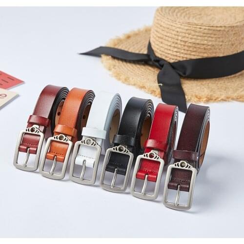 Ladies Luxury Brand Belt Designers Leather High Quality Belt Fashion Alloy Buckle Girl Jeans Dress Belts