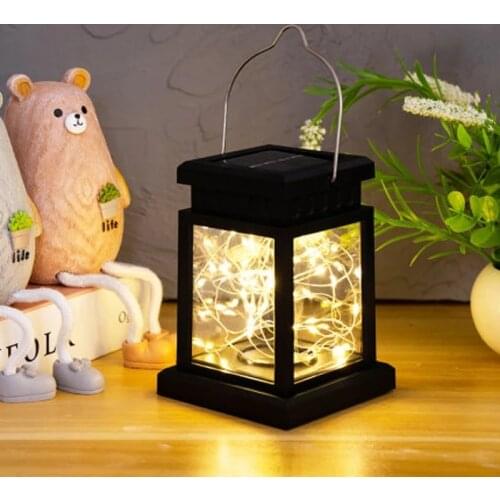 Solar Garden Light Palace lantern Chandelier Outdoor Courtyard Decoration Lamp Waterproof Hanging Tree Star Lamp