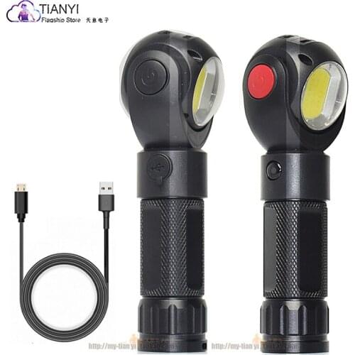 USB charging COB work light 700 lumens magnetic inspection light multi-function maintenance light magnet lighting flashlight