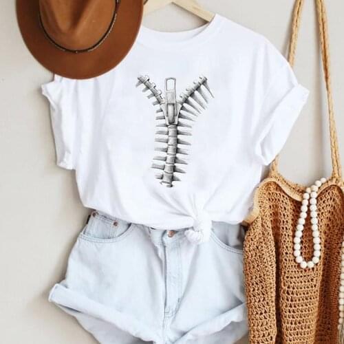 Women Cartoon Funny Printing Clothing 90s New Kawaii Fashion Summer Lady Print Tee Graphic T Top Female Tshirts Clothes T-Shirt