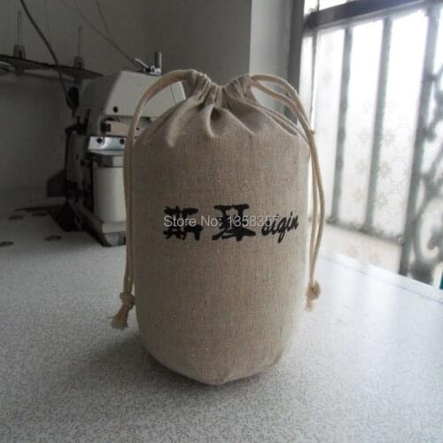 100pcs/lot)High quality jute/linen/flax drawstring jewerly bag for accessory/cereal,Size can be customized,many colorswholesale