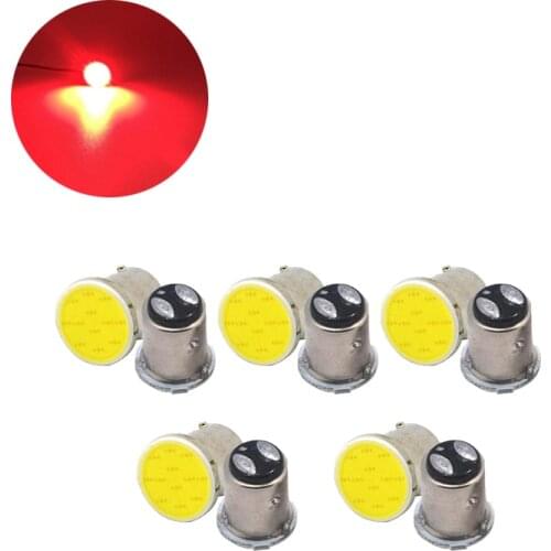 10x Red COB 12SMD 1157 BAY15D Car LED Light Signal Bulbs Super Bright Auto Turn Tail Reverse Parking Brake Lamp 12V