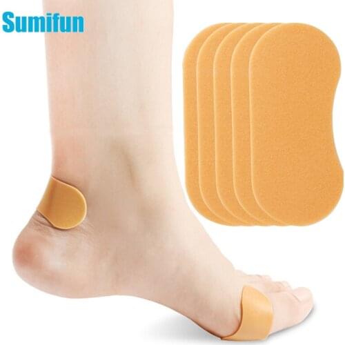 12Pcs Waterproof Foot Pad Heel Protector Tape Self-adhesive Wrap Anti-wear Invisible Patch Anti Blister Friction Anti-abrasive
