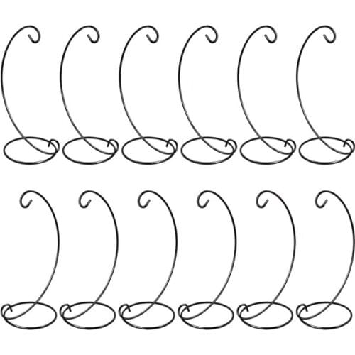 12 Pack Ornament Display Stand Holder, 9 Inch Tall Hanging Rack for Hanging Globe Air Plant, Terrarium Plant, Witch Ball Stand f