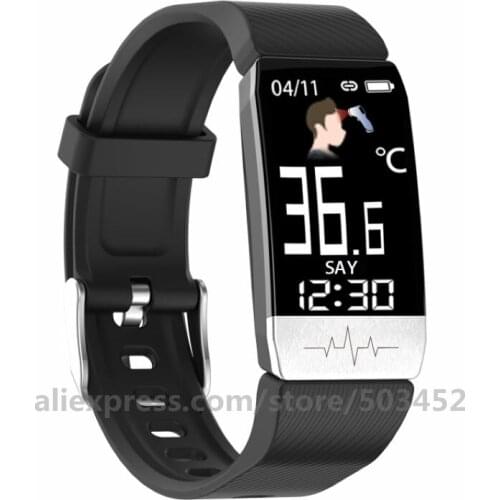 30pcs/Lot T1 Fashion ECG Watch Women Men Wristband Fitness Tracker Temperature Android IOS Phone Sport Wristwatch Band Wholesale