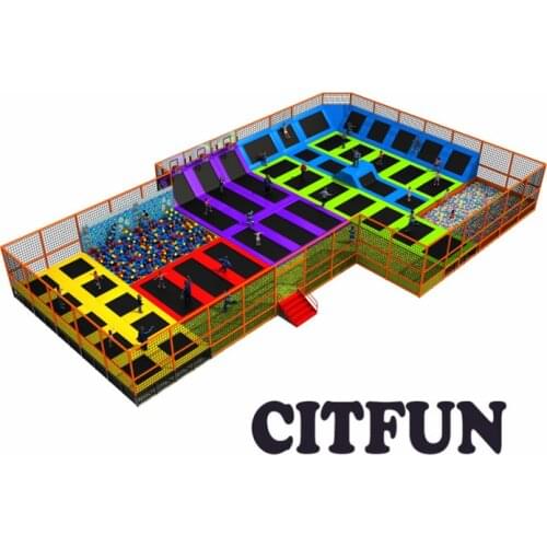 30*18m Customized design sky zone trampoline park with CE approval for sale CIT-TP220A